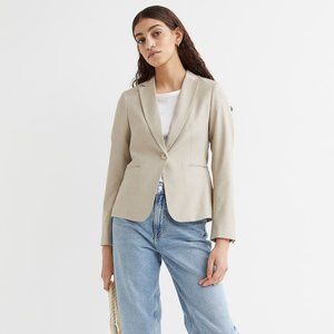 H&M Beige Fitted Blazer